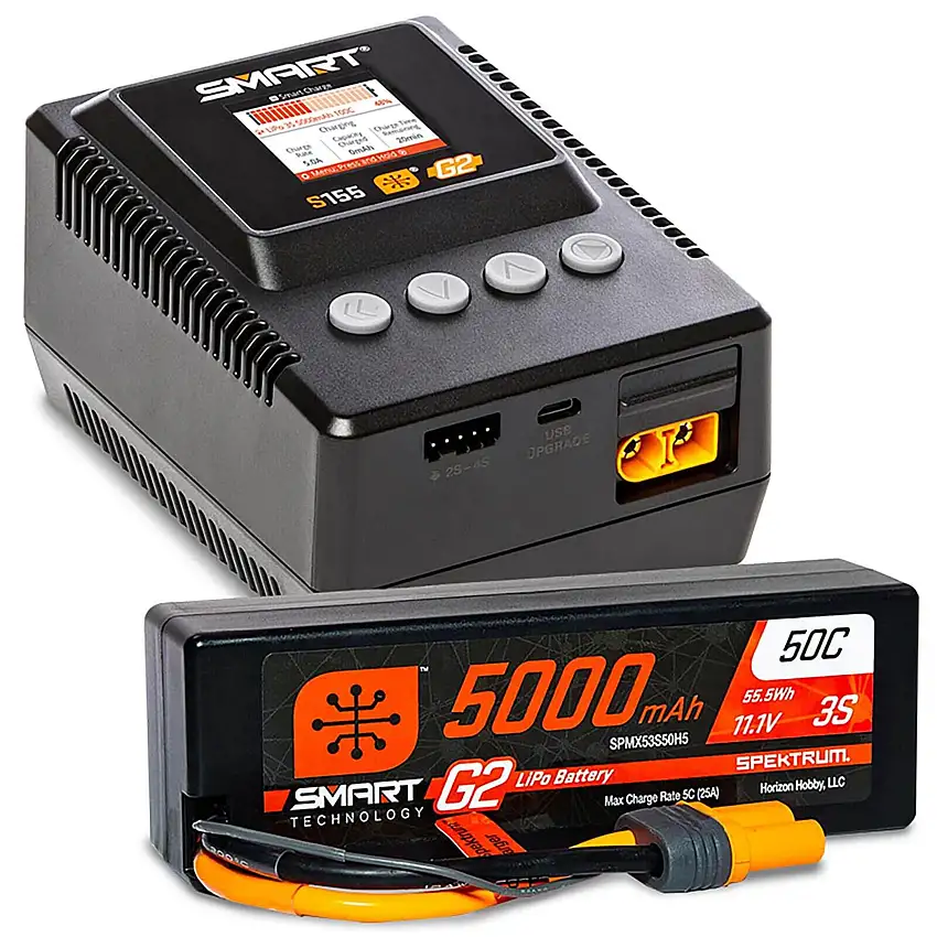 SMART Powerstage 3S Surface Bundle: G2 5000mAh 3S LiPo IC5 & S155