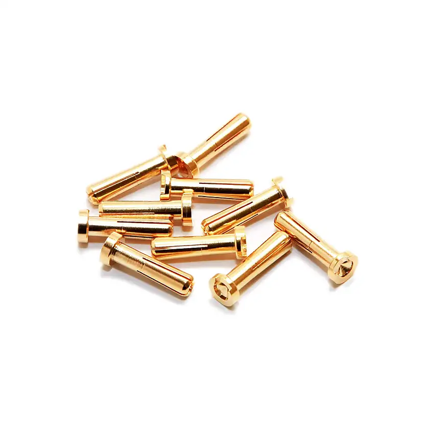 Max Current 4mm Gold Bullet Connectors (10 pcs)