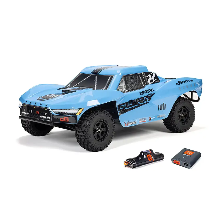 FURY MEGA 550 2WD Short Course Truck RTR R/C (Blue)