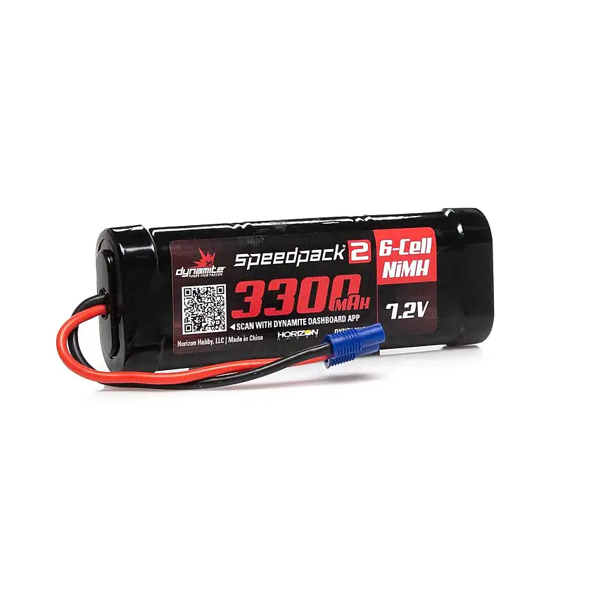 7.2V 3300mAh 6-Cell Speedpack2 Flat NiMH Battery: EC3
