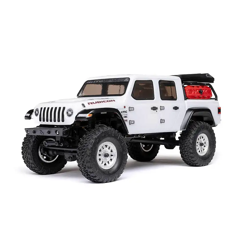 SCX24 Jeep JT Gladiator 4WD Rock Crawler Brushed RTR R/C (White)