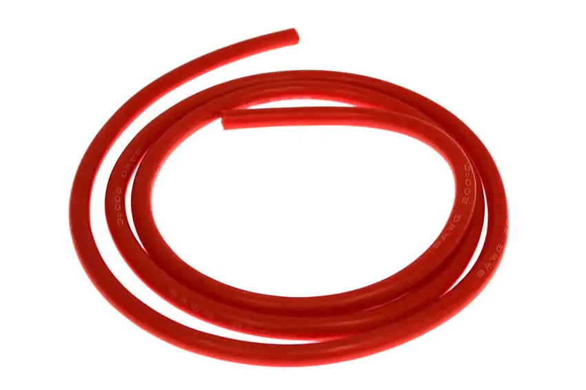 8 Gauge Silicone Wire, 3ft (Red)