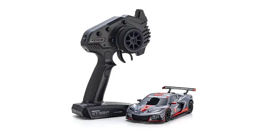 MINI-Z RWD MR-04 Readyset CHEVROLET CORVETTE C8.R R/C (Gunmetal / Red)