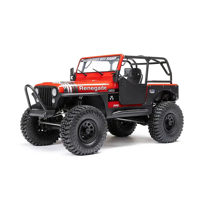 SCX10 III Jeep CJ-7 4x4 Brushed Rock Crawler RTR R/C (Red)