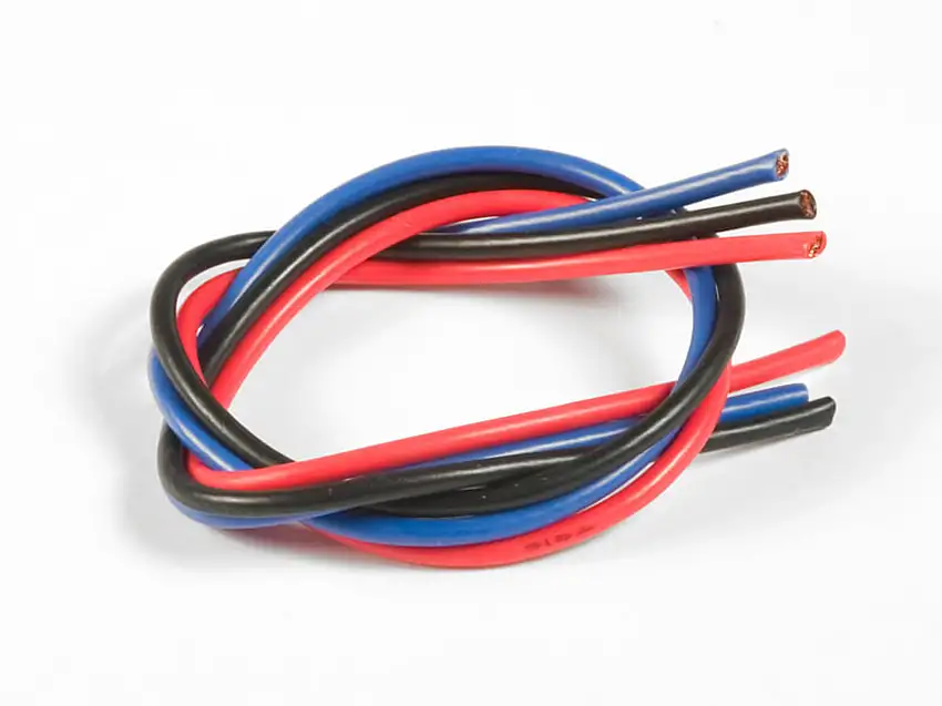 16 Gauge Wire - 3 Wire Kit (Black/Blue/Red)