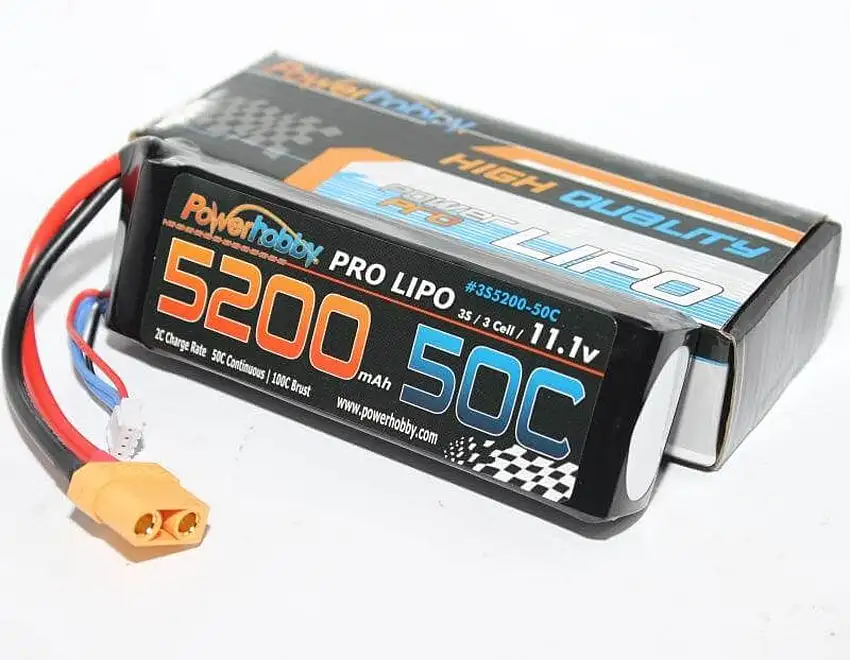 3S 11.1V 5200mAh 50C LiPo Battery w/ XT60 Connector / Plug 3-Cell