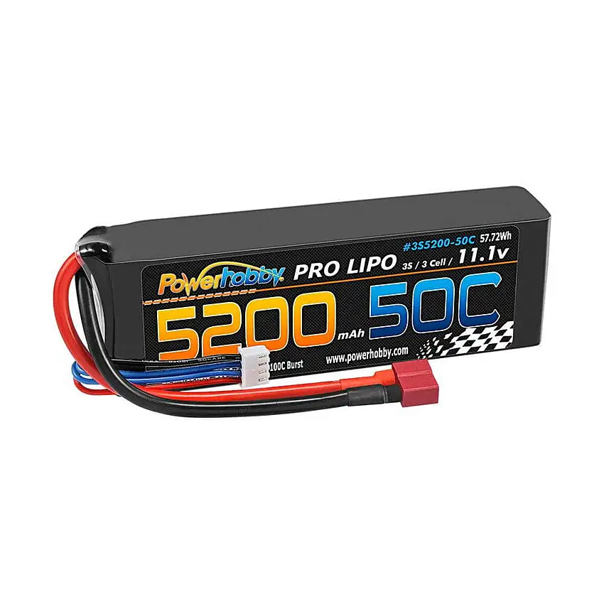 3S 11.1v 5200mAh 50C LiPo Battery Pack w/ Deans Plug