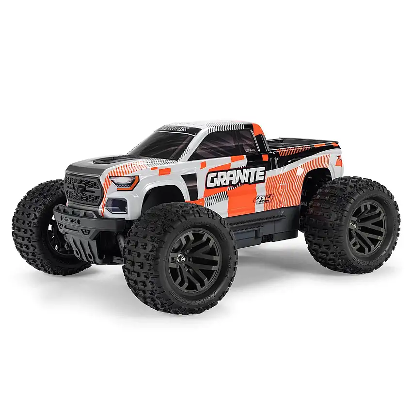 Granite MEGA 665 4x4 Brushed RTR R/C Monster Truck (Orange)