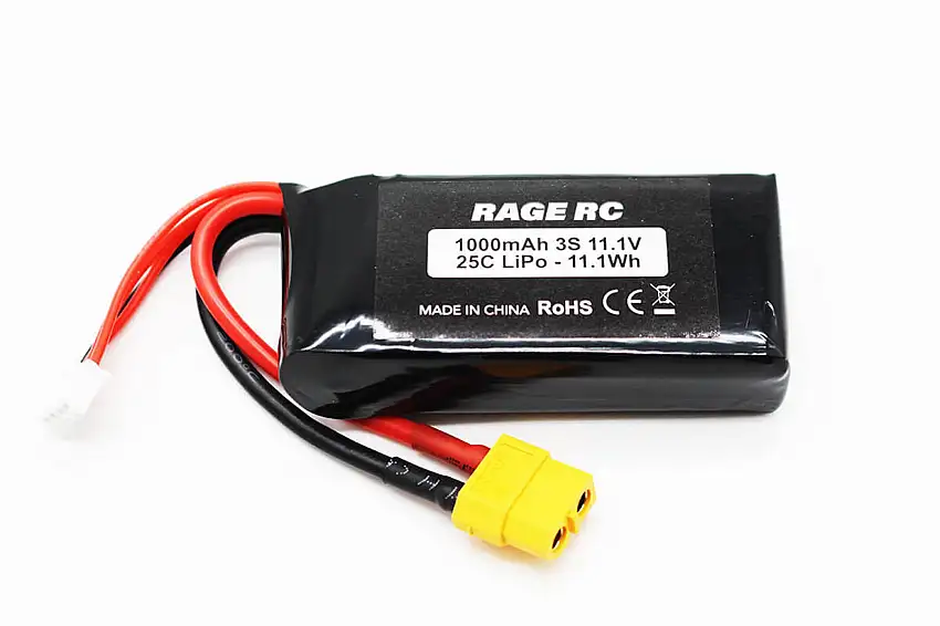 11.1V 3S 1000mAh LiPo Battery w/ XT60 LightWave 400BL