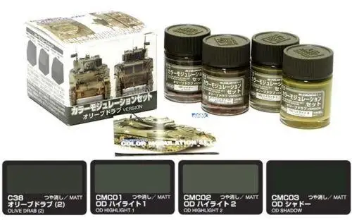 CS581 Mr Color - Color Modulation Set Olive Drab