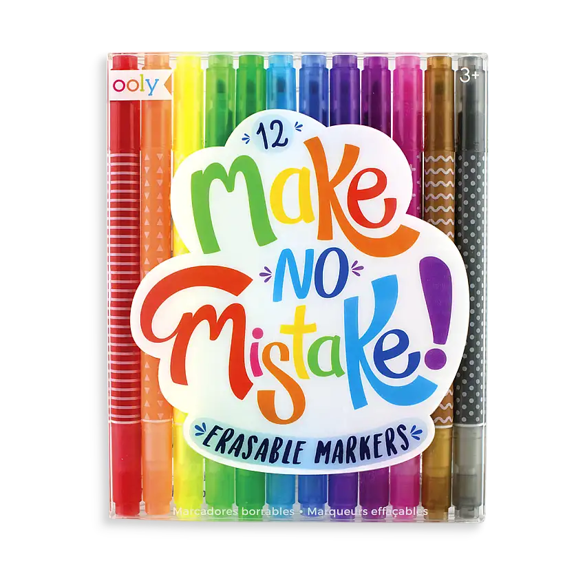 Make No Mistake Erasable Markers - Set of 12