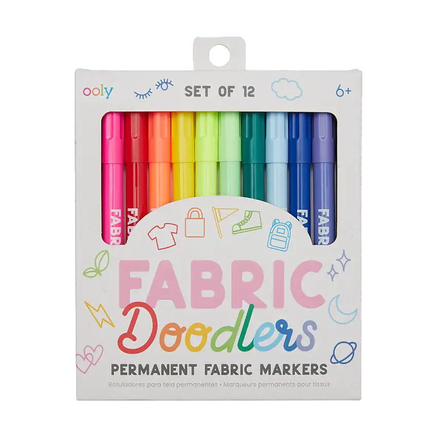 Fabric Doodlers Markers - Set Of 12