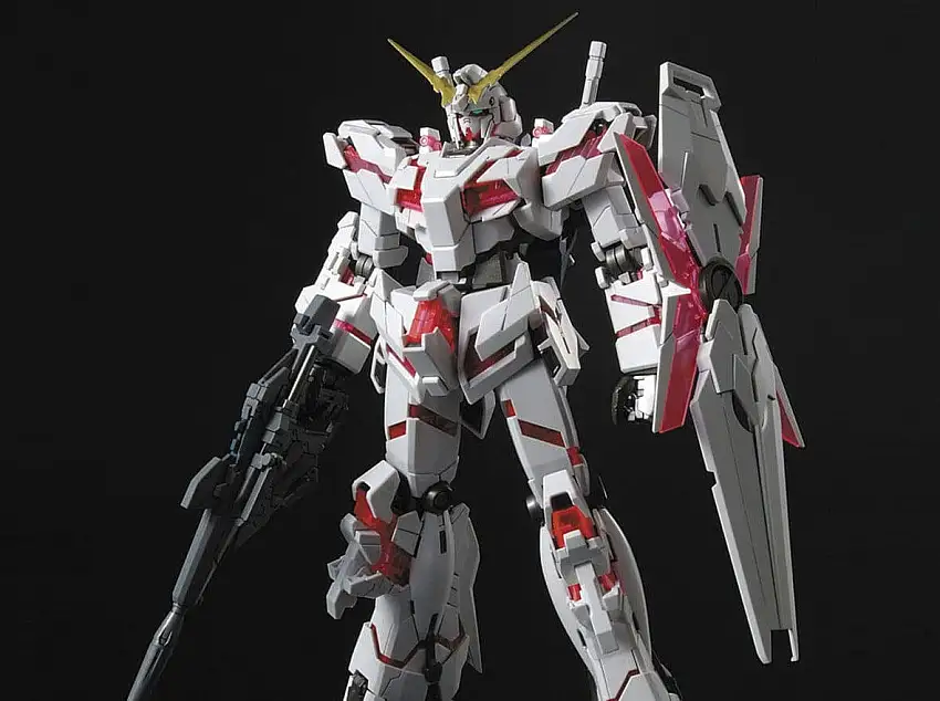 MG 1/100 MG Unicorn Gundam HD Color + MS Cage