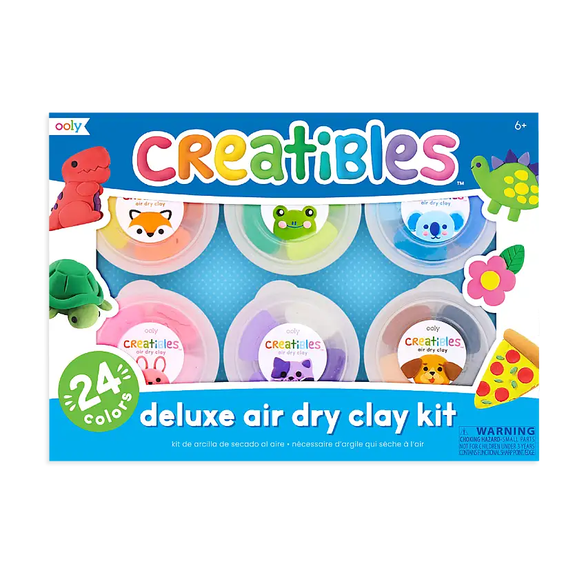 Creatibles D.I.Y. Air Dry Clay Kit - Set of 24 Colors