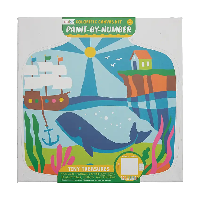 Colorific Canvas Paint By Number Kit - Tiny Treasures