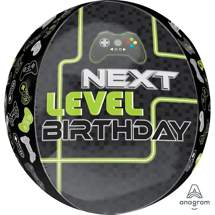 16" Gaming Birthday Balloon Orbz