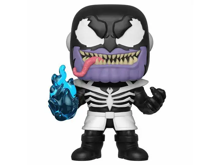 Damaged box of Pop! Marvel: Venom Series - Venomized Thanos W/ Pop Protector