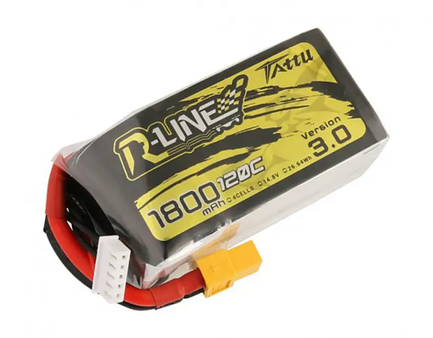 Tattu R-Line Version 3.0 1800mAh 14.8V 120C 4S1P