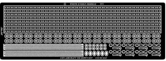 White Ensign Models 3201 1/32 USN Carrier Deck Tie Downs (D)