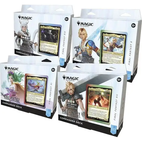 Magic: The Gathering - Final Fantasy Collector Commander Deck Bundle - Includes All 4 Decks