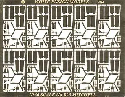 White Ensign Models 3533 1/350 B25 Detail Set for 10 Aircraft