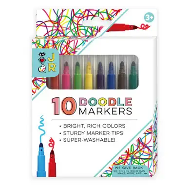 BRIGHT STRIPES iHeartArt JR Super Washable Doodle Markers (19610)