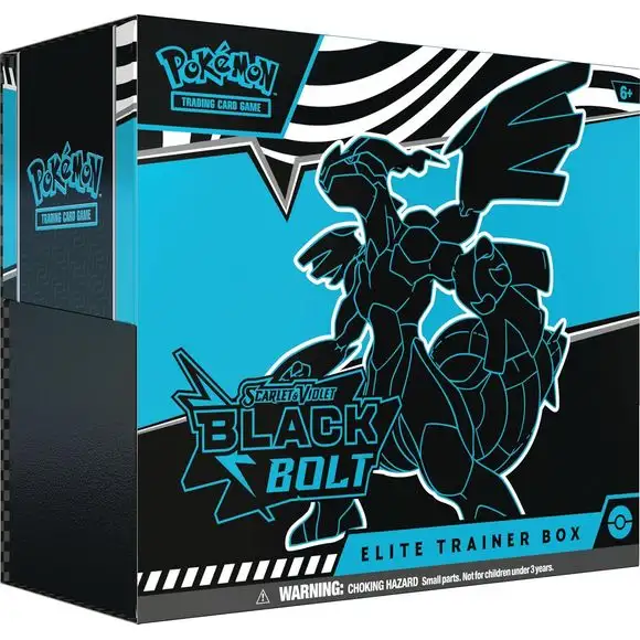 Pokemon Scarlet and Violet SV10.5 Black Bolt Elite Trainer Box