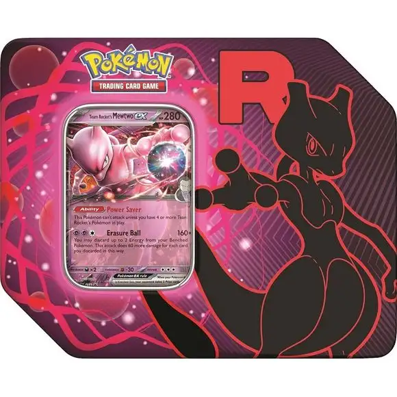 Pokemon TCG: Team Rocket Tin (1 Tin At Random)