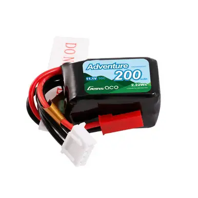Gens ace 200mAh 3S 11.1V 30C Lipo Battery Pack with JST Plug