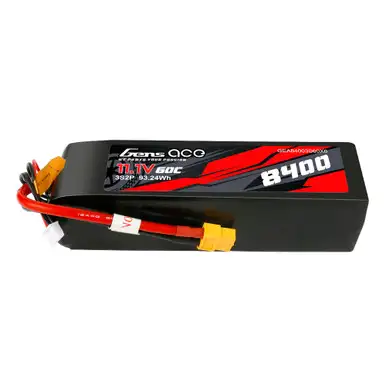 Gens ace 8400mAh 3S2P 60C 11.1V Lipo Battery Pack with XT60T Plug