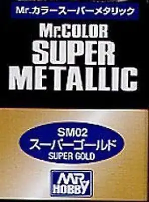 MR HOBBY GUNZE SANGYO COLOR SUPER METALLIC SM02 GOLD