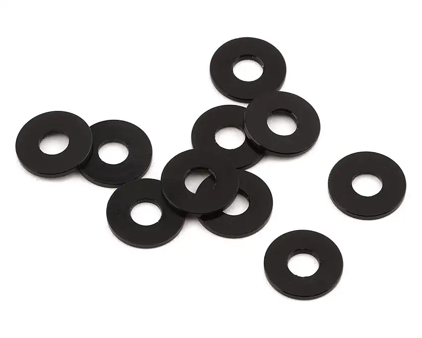 1UP Racing 3x8mm Precision Aluminum Shims (Black) (10) (0.75mm)