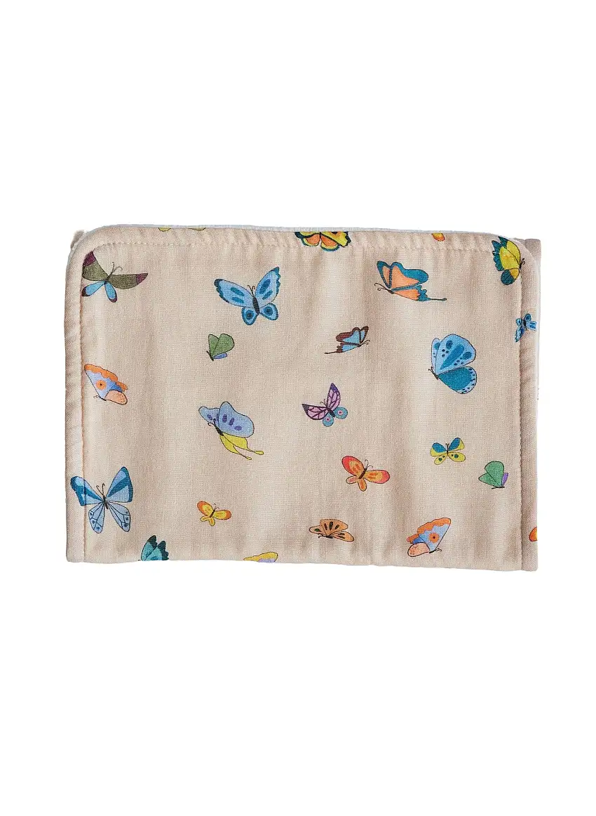 Blush Peach Madame Butterfly Burp Cloth