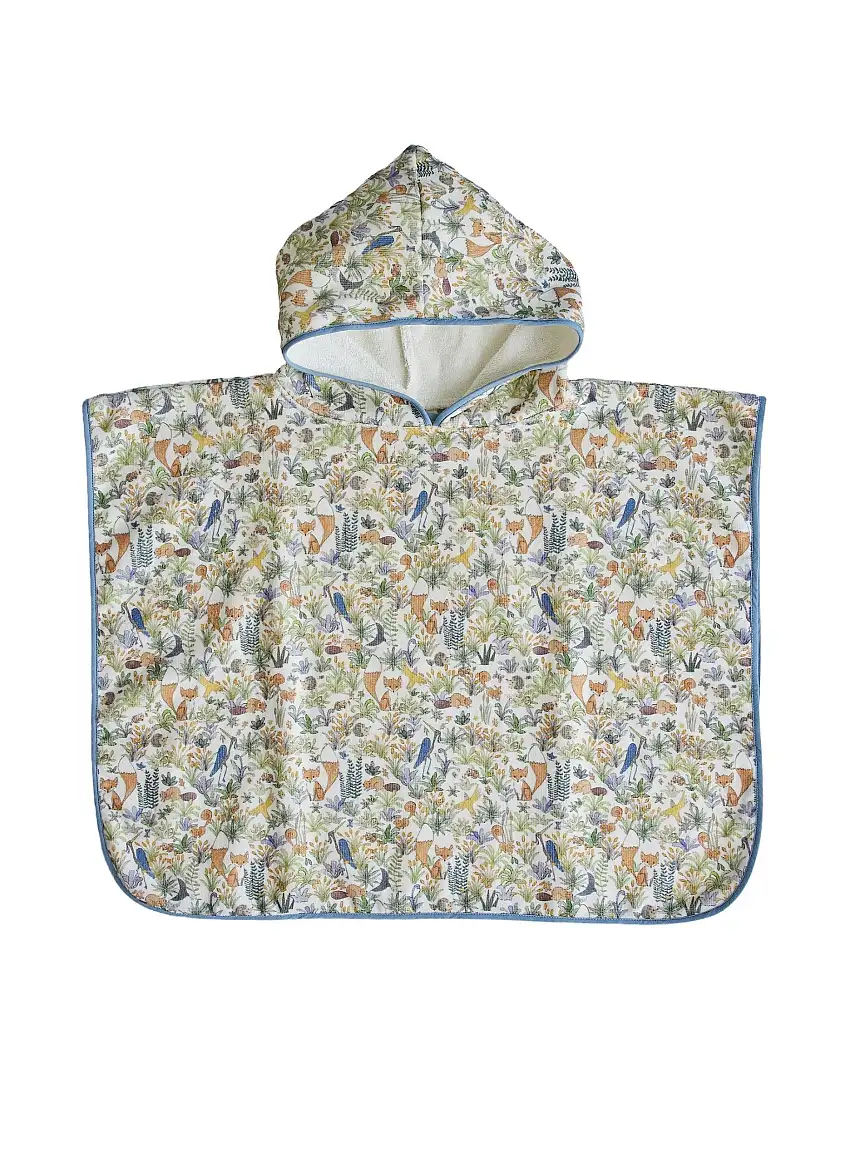 Foxy Forest Swim Poncho