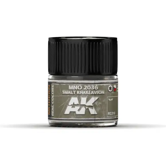 AK Interactive Real Color MNO 2036 Smalt Khaki Avion 10ML Acrylic Hobby Paint Bottle