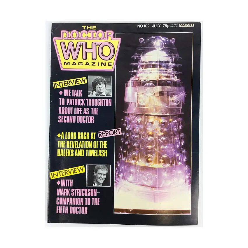 #102 "Patrick Troughton Interview, Revelation of the Daleks, Mark Strickson Interview"