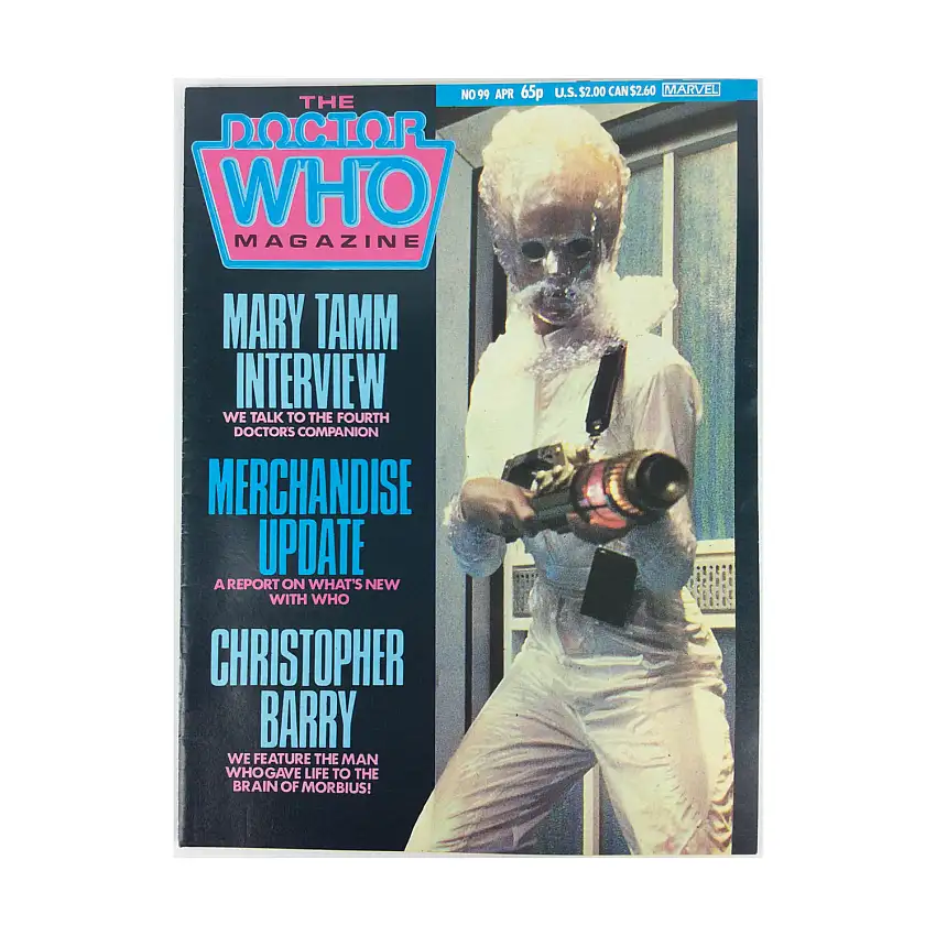 #99 "Mary Tamm Interview, Merchandise Update, Christopher Barry"