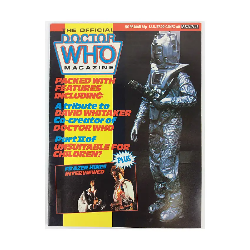 #98 "Tribute to David Whitaker, Unsuitable for Children Part 2, Frazer Hines Interviewed"