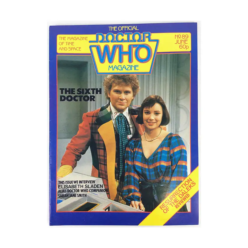 #89 "The Sixth Doctor, Elisabeth Sladen Interview, Resurrection of the Daleks"