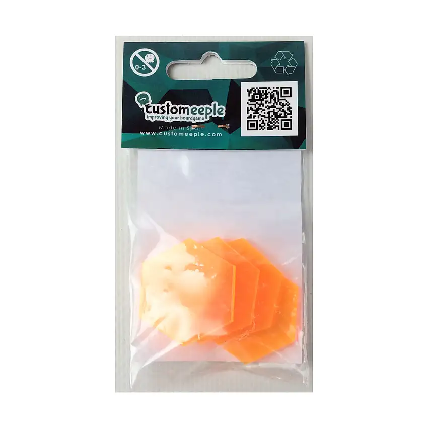 30mm Acrylic Bases - Yellow