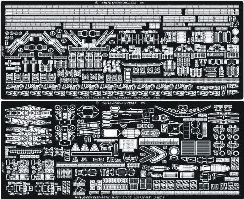 White Ensign Models 35160 1/350 HMS Queen Elizabeth 1941 Detail Set for TSM (D)