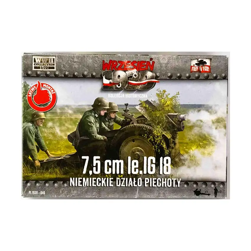 7.5 cm Le.ig 18 Niemieckie Dzialo Piechoyu