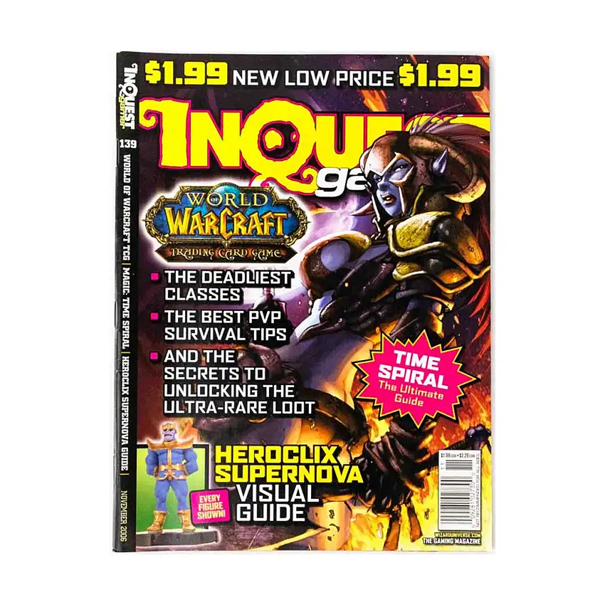 #139 "WoW TCG, MTG - Time Spiral Guide, Heroclix - Supernova"