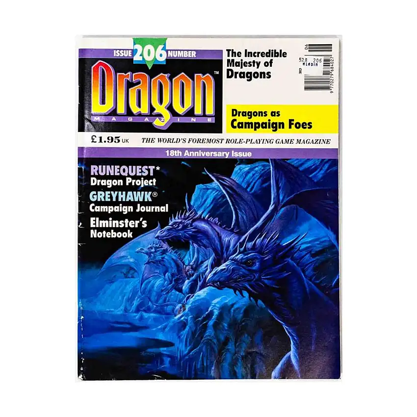 #206 "Incredible Majesty of Dragons, Dragons As Campaign Foes, RuneQuest Dragon Project"
