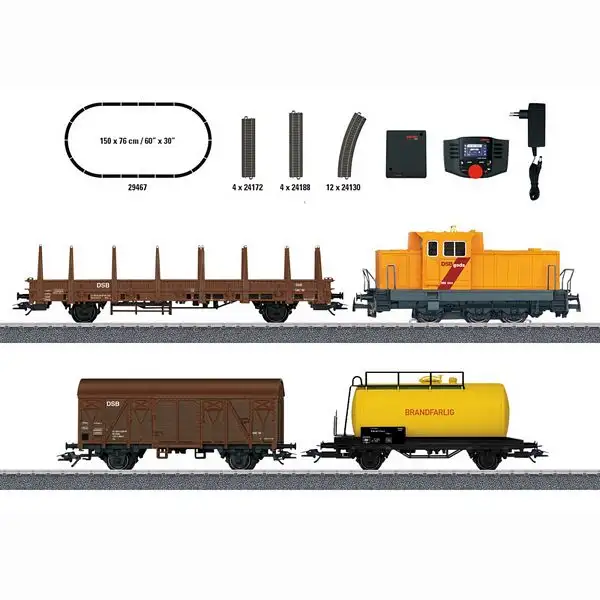 Marklin 29467 Danish Freight Train Digital Starter Set
