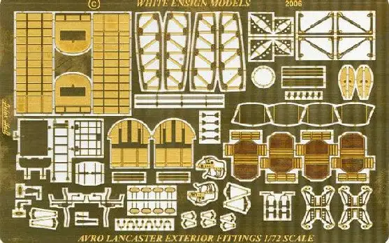 White Ensign Models 7225 1/72 Avro Lancaster Exterior Detail Set for ARX, RVL &