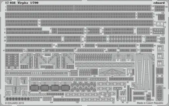 Eduard 17038 1/700 Ship- Tirpitz for RVL