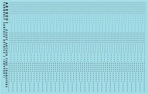 Archer Fine Transfers 88001 Surface Details: Assorted Small Rivets (Various Scales)