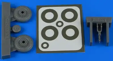 Aires 4808 1/48 Macchi Mc202 Early Wheels & Paint Masks For HSG & EDU