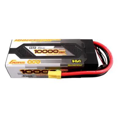 Gens ace Advanced G-Tech 10000mAh 15.2V 100C 4S2P HardCase Lipo Battery Pack 61# with EC5 Plug